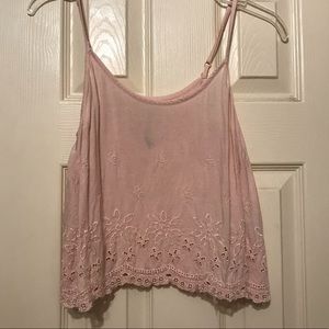Pink Lace Detailed Camisole